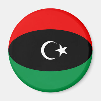 Libya Fisheye Flag Magnet