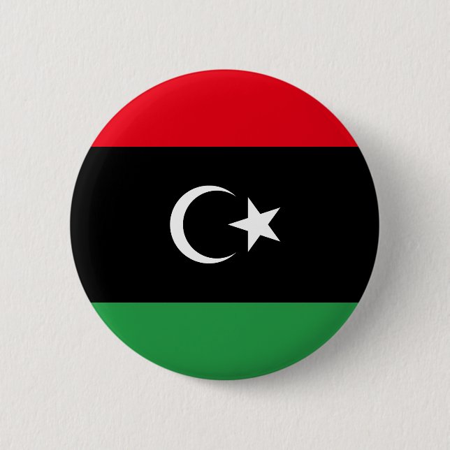 Libya Flag 2 Inch Round Button (Front)
