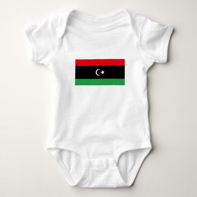 Libya Flag Baby Bodysuit (Front)