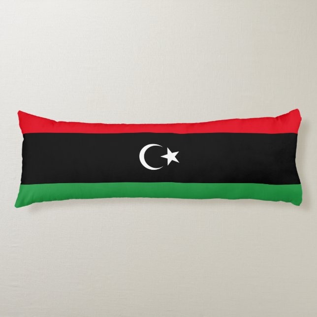 Libya Flag Body Pillow (Front)