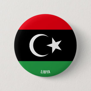 Libya Flag Charming Patriotic 2 Inch Round Button