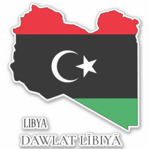 Libya Flag Charming Patriotic Map