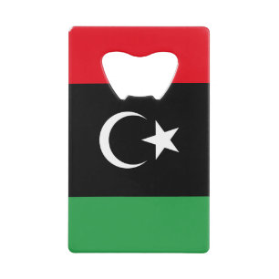 Libya Flag Credit Card Bottle Opener