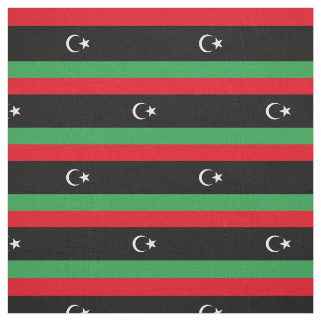 Libya Flag Fabric (Swatch)