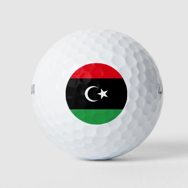 Libya Flag Golf Balls (Front)