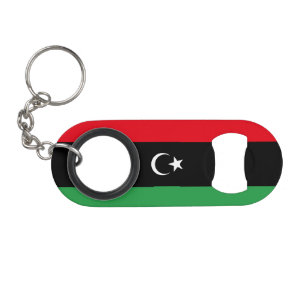 Libya Flag Keychain Bottle Opener