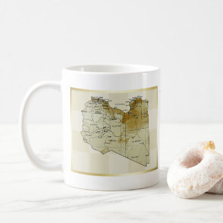 Libya Flag + Map Mug
