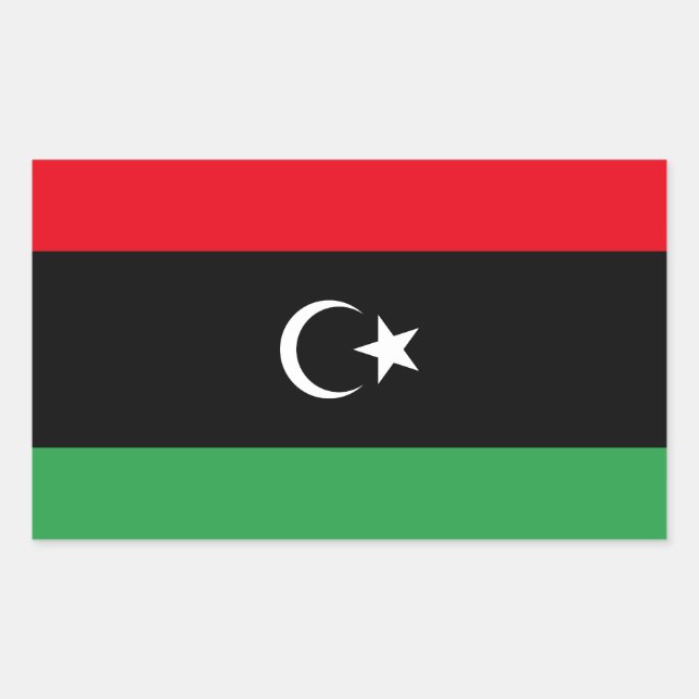 Libya Flag Sticker (Front)