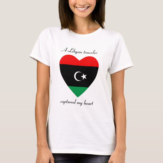 Libya Flag Sweetheart T-Shirt (Front)