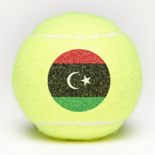 Libya flag tennis balls