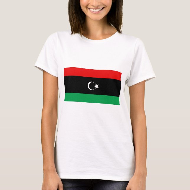 Libya Flag x Map T-Shirt (Front)