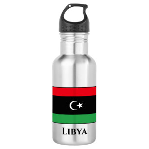 Libya (Libyan) Flag 532 Ml Water Bottle