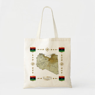 Libya Map + Flags Bag