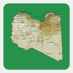 Libya Map Sticker