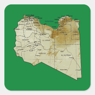 Libya Map Sticker