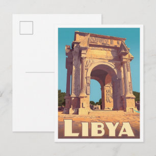 Libya Vintage Travel  Postcard