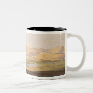 Libyan Chain of Mountains from the Temple of Luxor Two-Tone Coffee Mug