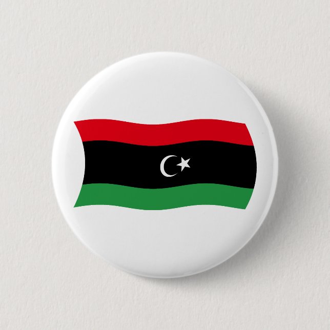 Libyan Flag 2 Inch Round Button (Front)