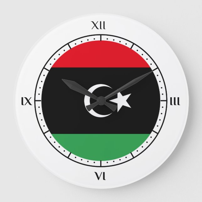 Libyan flag Clocks (Front)