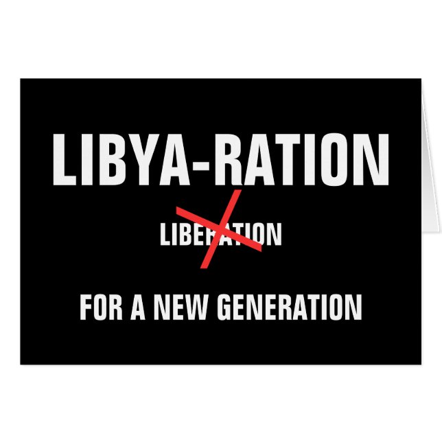 LIBYE-RAISON POUR UNE NOUVELLE GÉNÉRATION (Devant horizontal)