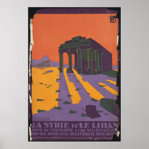 Libye Vintage voyage Poster et Imprimés rétros