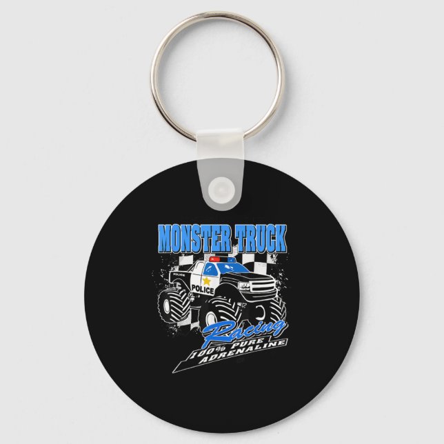 Lice Monster Truck  Keychain (Front)