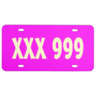 LICENCE PLATE - easy customize Font Type n Colour