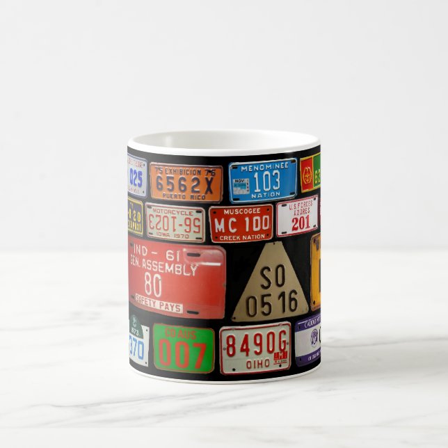 License Plate Collector mug 3 (Center)