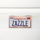 License Plate Frame - Your Text Rose Gold