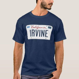 License Plate Irvine California T Shirt