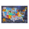 License Plate Map of the United States Blue Ed. 13