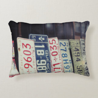 License Plate Throw Pillow