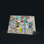 License Plates Brother Birthday Card<br><div class="desc">By Gear4gearheads.</div>