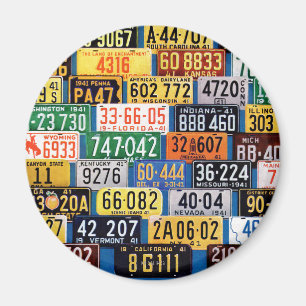 License Plates by H. Wilson Smith Magnet