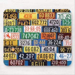 License Plates by H. Wilson Smith Mouse Pad
