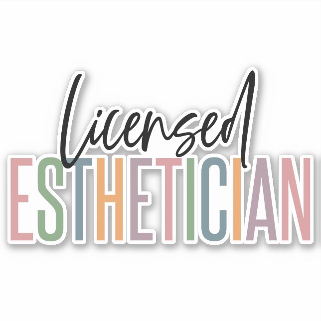 Licensed Aesthetician Cosmetologist Beautician (Front)