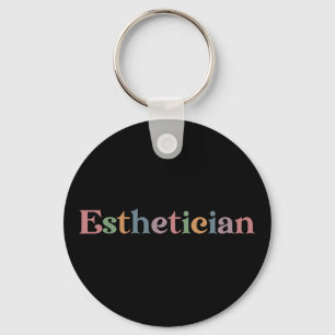 Licensed Aesthetician Cosmetologist Beautician Keychain