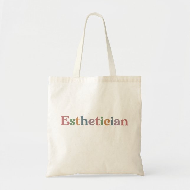 Licensed Aesthetician Cosmetologist Beautician Tote Bag (Front)