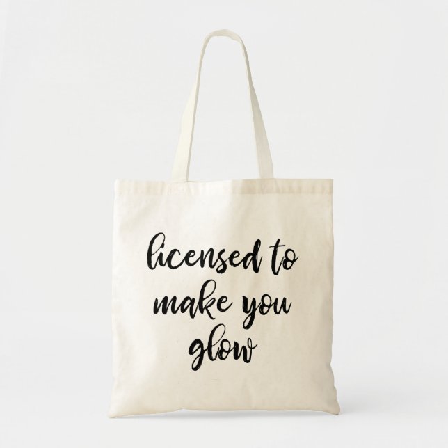 Licensed Aesthetician Tote Bag (Front)