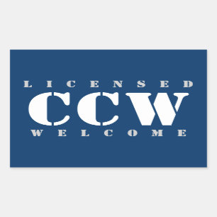 Licensed CCW Welcome Sticker