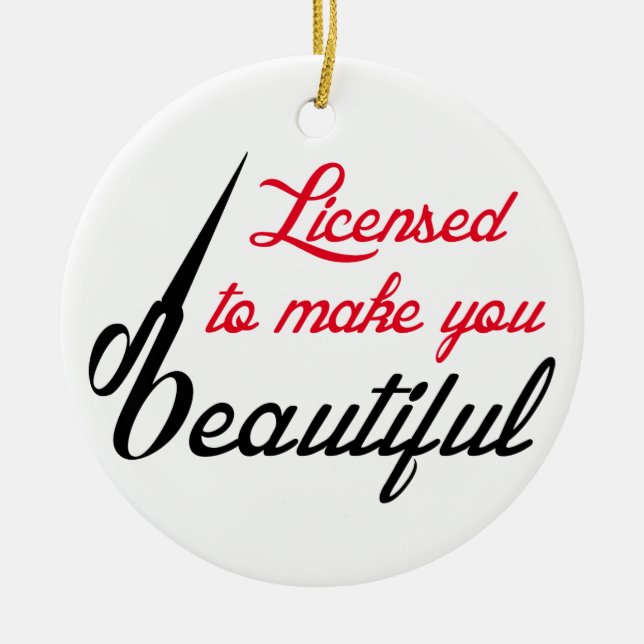 Licensed Ceramic Ornament (Front)