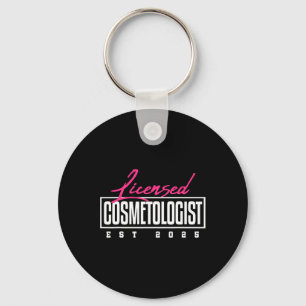 Licensed Cosmetologist Graduation 2025 Cosmetology Keychain