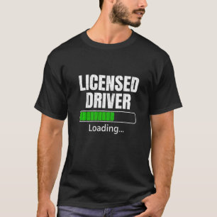 Licensed Driver Loading Taxi Driving Cab Graphic T-Shirt