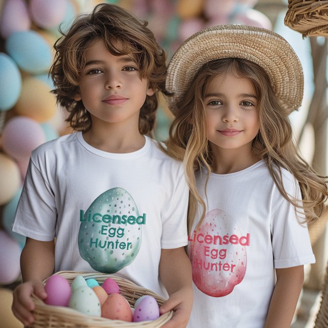 Licensed Egg Hunter | Custom Name | Easter Egg T-Shirt (Creator Uploaded)