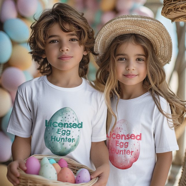 Licensed Egg Hunter | Custom Name | Easter Egg T-Shirt (Creator Uploaded)