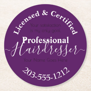 licensed Hairdresser Advertising HAMbWG Coaster