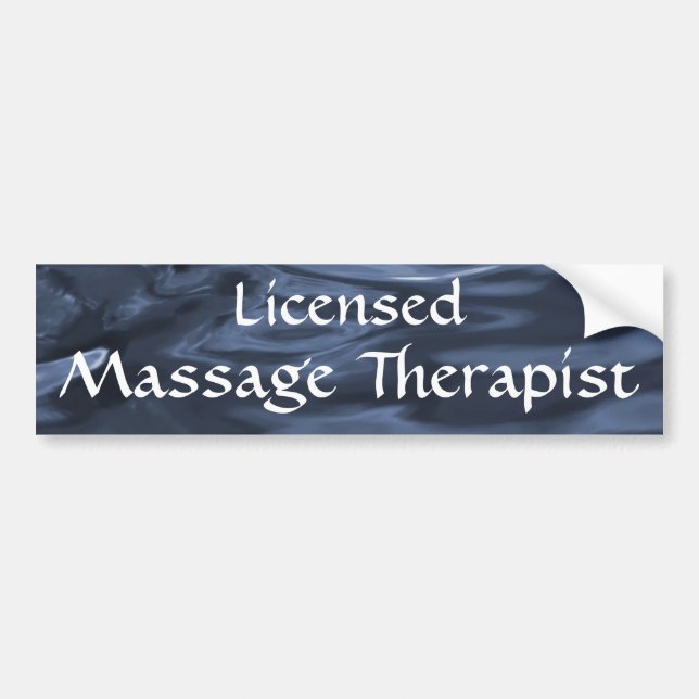 Licensed Massage Therapist 2 (blue) Bumper Sticker (Front)