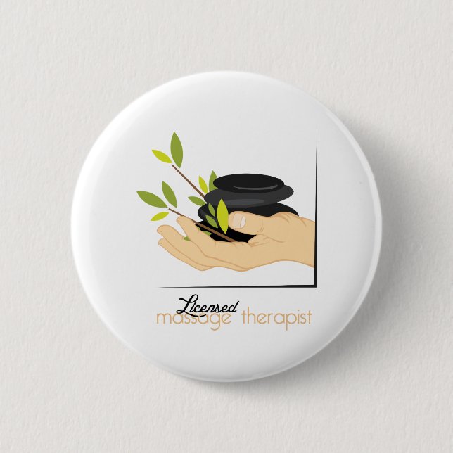 Licensed Massage Therapist 2 Inch Round Button (Front)