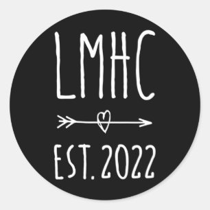 Licensed Mental Health Counsellor Graduation 2024  Classic Round Sticker