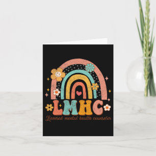 Licensed Mental Health Counsellor Therapist Groovy Card